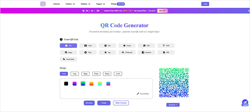 Design the QR Code