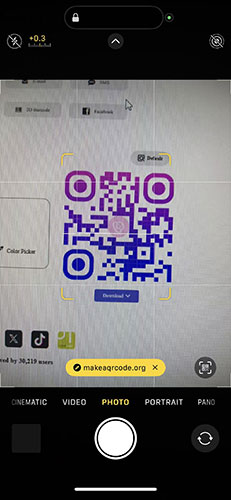 How to scan a QR code on iPhone