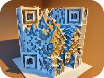 Stacked Papercut