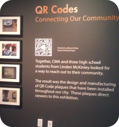 QR Code on art