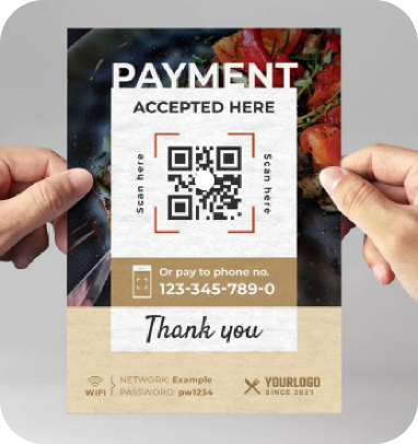 QR Code on flyers