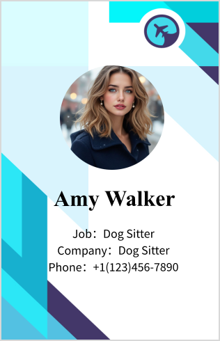 Digital vCard horizontal
