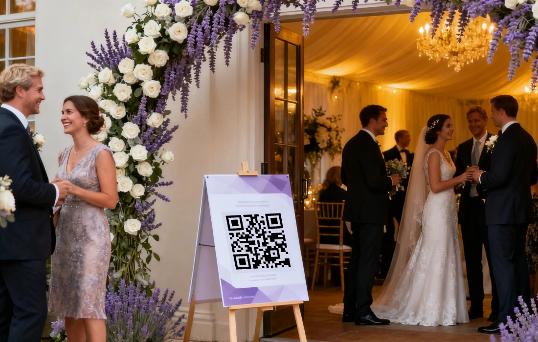 QR Code for wedding photos